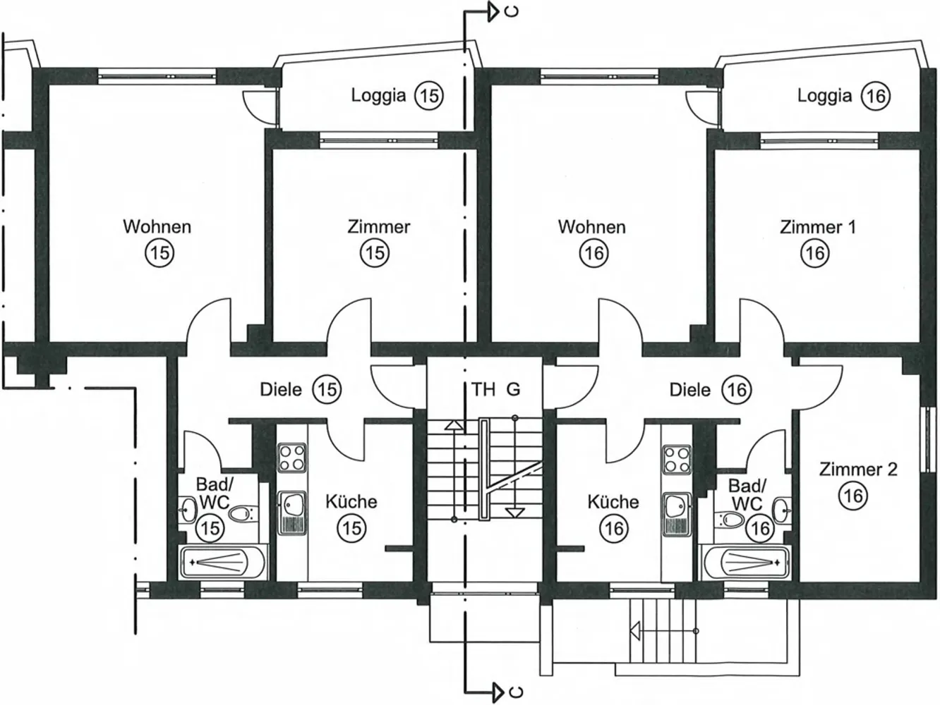 2 Zimmer Wohnung mit 54 m² in Lübeck – Bild 7