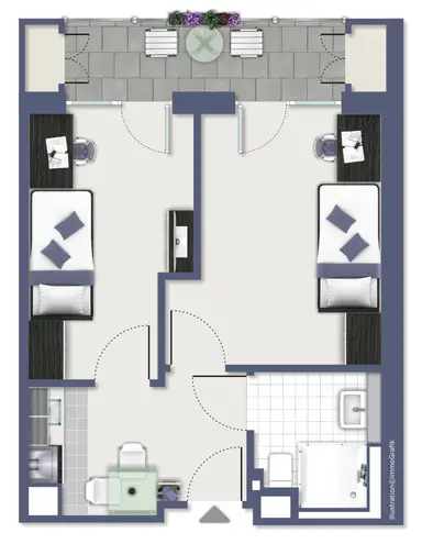 1 Zimmer Wohnung mit 22 m² in Mannheim – Bild 11