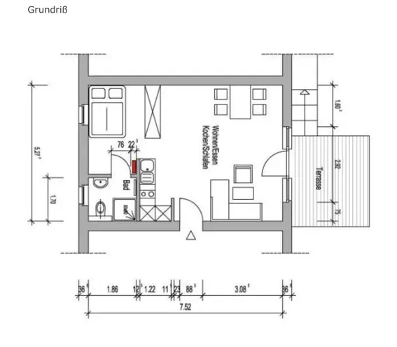 1 Zimmer Wohnung mit 39 m² in Düsseldorf – Bild 6