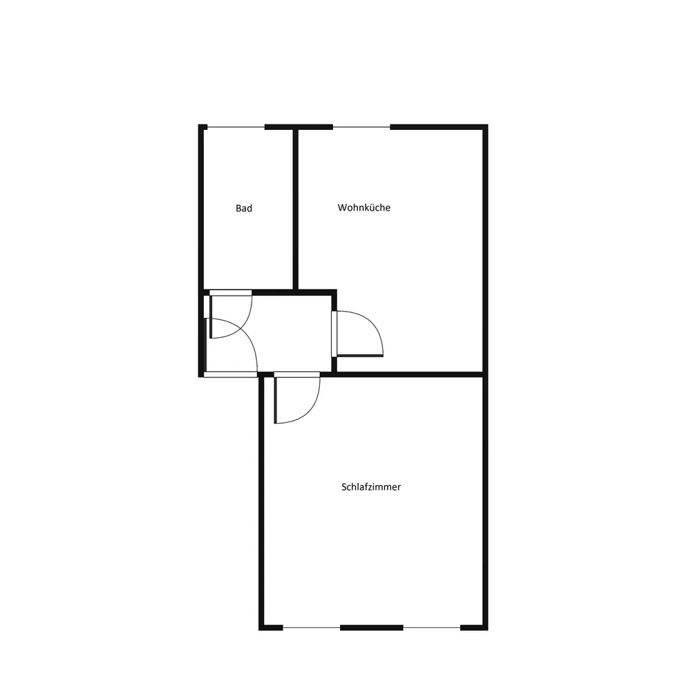 1 Zimmer Wohnung mit 36 m² in Augsburg – Bild 1