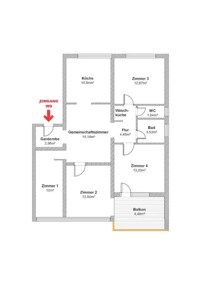 WG-Zimmer mit 12 m² in Friedrichshafen – Bild 10