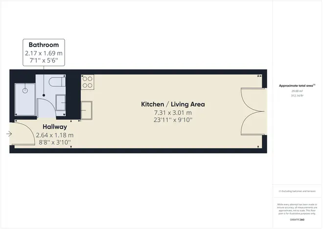 1 Zimmer Wohnung mit 28 m² in Berlin – Bild 5