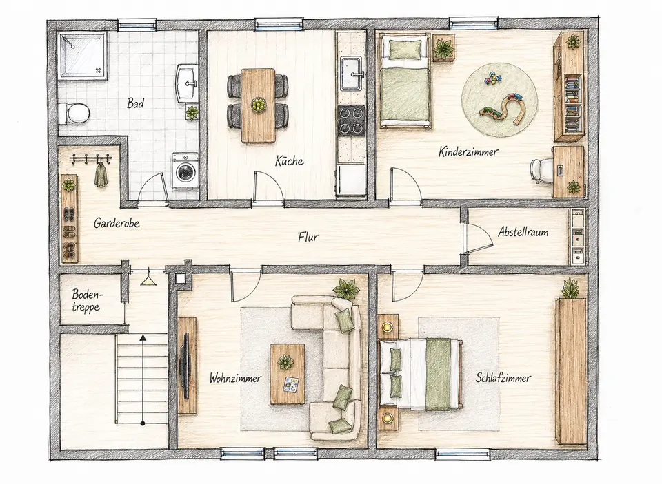 2 Zimmer Wohnung mit 50 m² in Stralsund – Bild 5