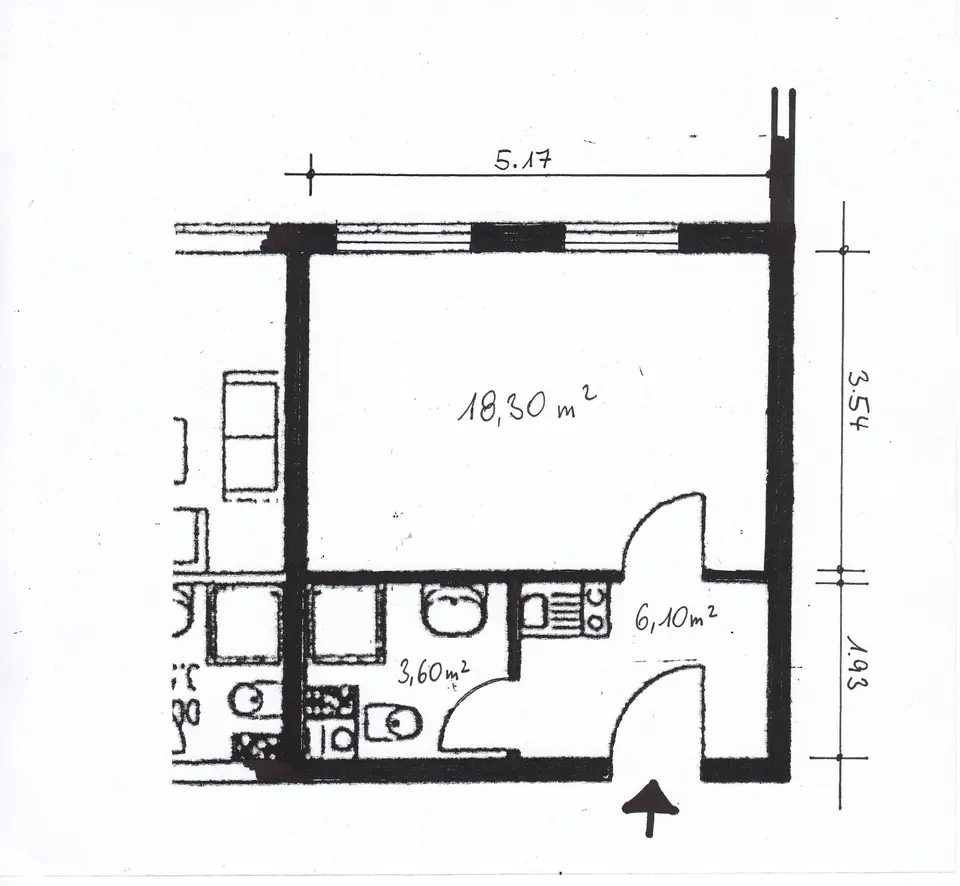 Studio mit 28 m² in Bielefeld – Bild 5
