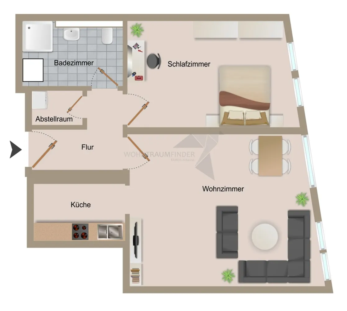 2 Zimmer Wohnung mit 51 m² in Zwickau – Bild 8