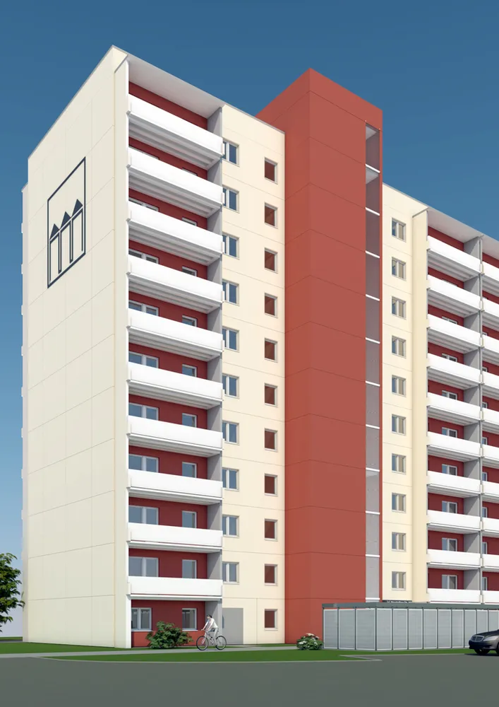 3 Zimmer Wohnung mit 68 m² in Neubrandenburg – Bild 1