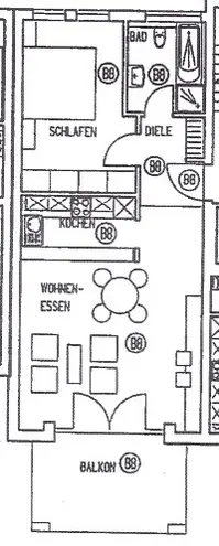 2 Zimmer Wohnung mit 60 m² in Wiesbaden – Bild 2