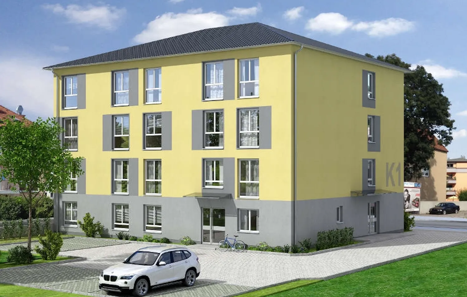 1 Zimmer Wohnung mit 21 m² in Augsburg – Bild 1