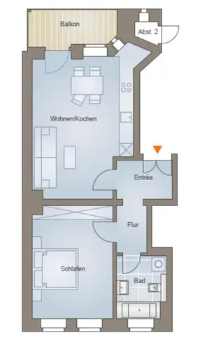 2 Zimmer Wohnung mit 60 m² in Leipzig – Bild 2