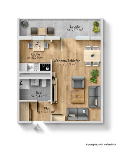 1 Zimmer Wohnung mit 36 m² in Chemnitz – Bild 8