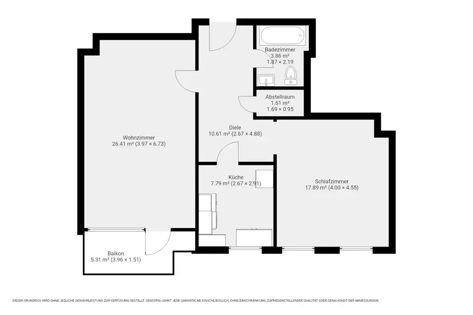 2 Zimmer Wohnung mit 69 m² in Flensburg – Bild 5