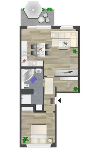 2 Zimmer Wohnung mit 56 m² in Chemnitz – Bild 7