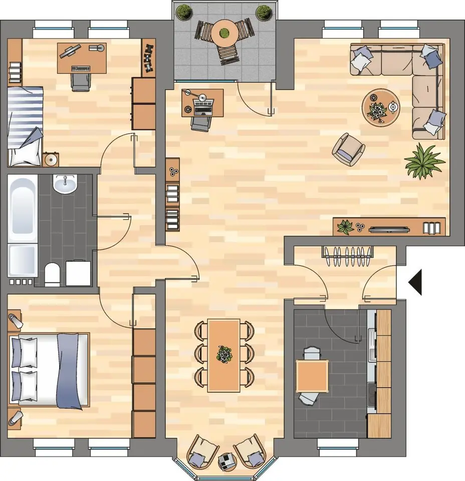 4 Zimmer Wohnung mit 90 m² in Wilhelmshaven – Bild 5