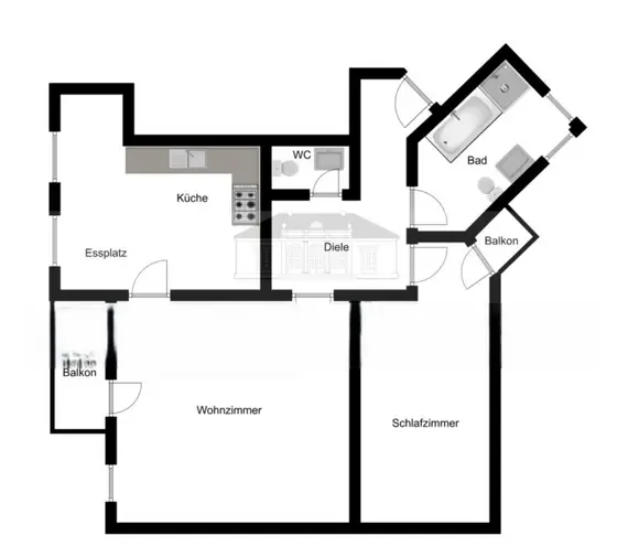 2 Zimmer Wohnung mit 74 m² in Krefeld – Bild 1