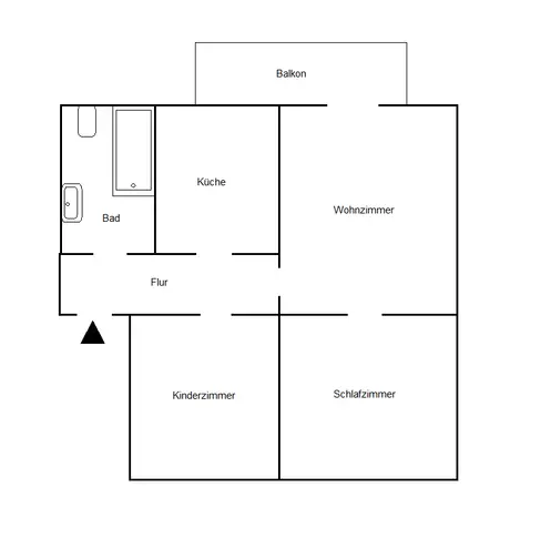 3 Zimmer Wohnung mit 60 m² in Bochum – Bild 2