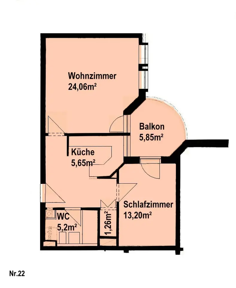 2 Zimmer Wohnung mit 59 m² in Landshut – Bild 5
