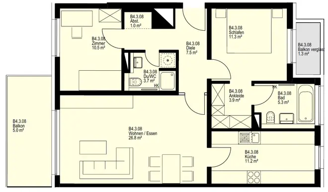 3 Zimmer Wohnung mit 87 m² in Mainz – Bild 12