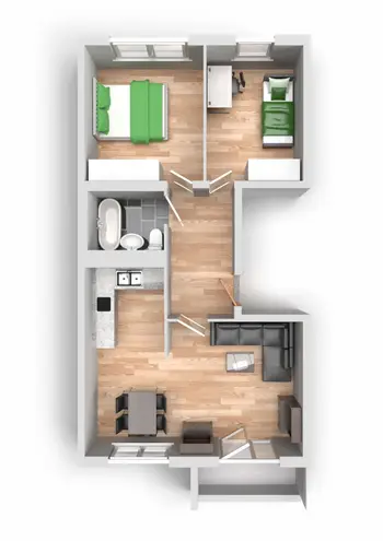 3 Zimmer Wohnung mit 58 m² in Halle (Saale) – Bild 12