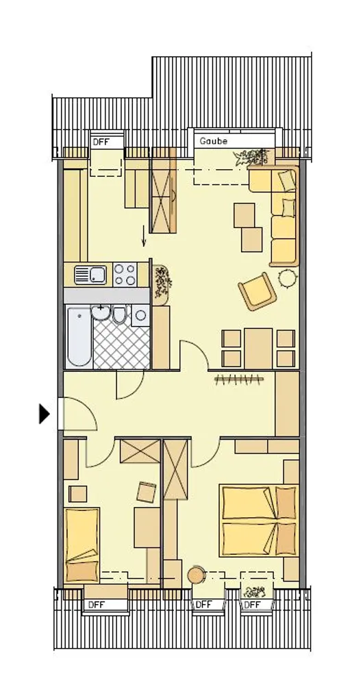 1 Zimmer Wohnung mit 30 m² in Gera – Bild 3