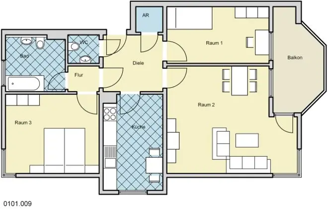 3 Zimmer Wohnung mit 77 m² in Wuppertal – Bild 3