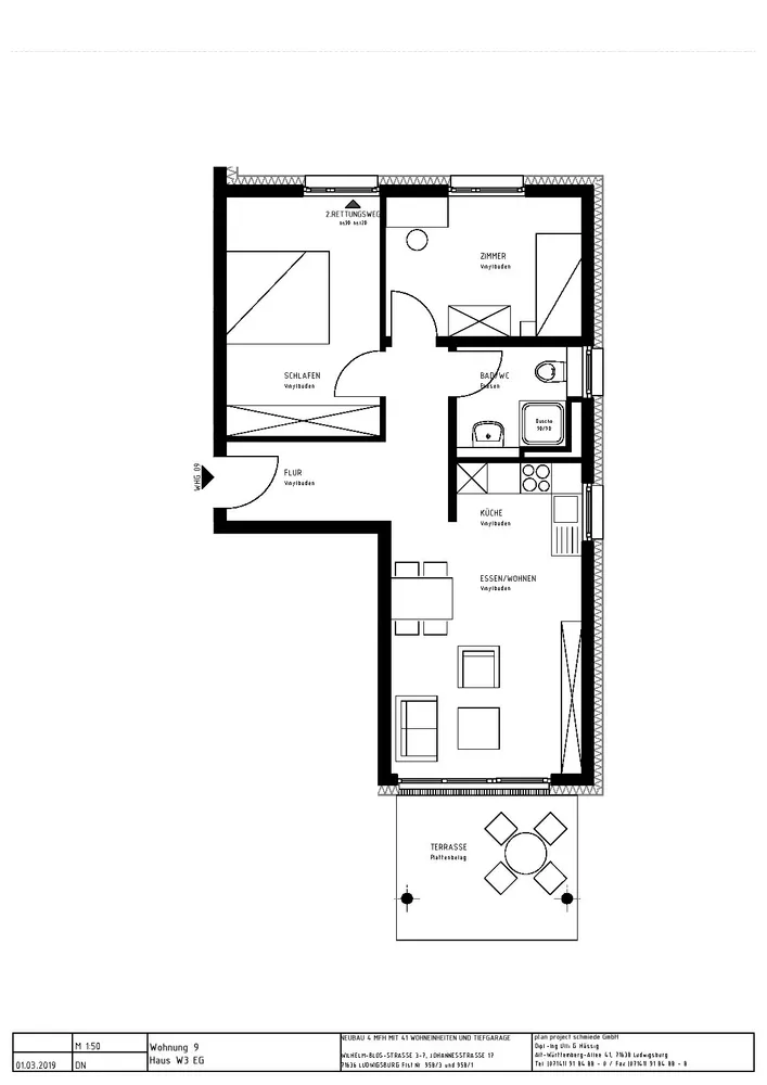 3 Zimmer Wohnung mit 63 m² in Ludwigsburg – Bild 3