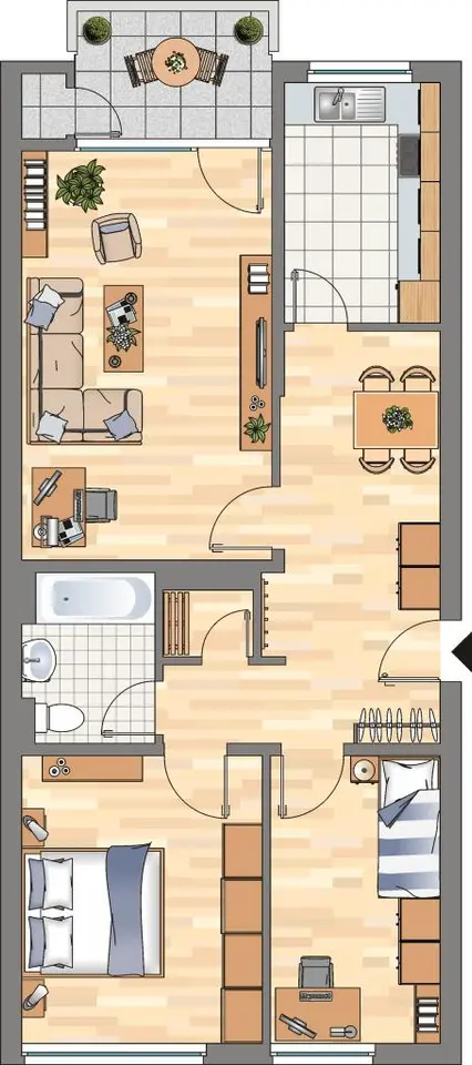 4 Zimmer Wohnung mit 97 m² in Herne – Bild 5