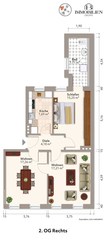 3 Zimmer Wohnung mit 67 m² in Stendal – Bild 10