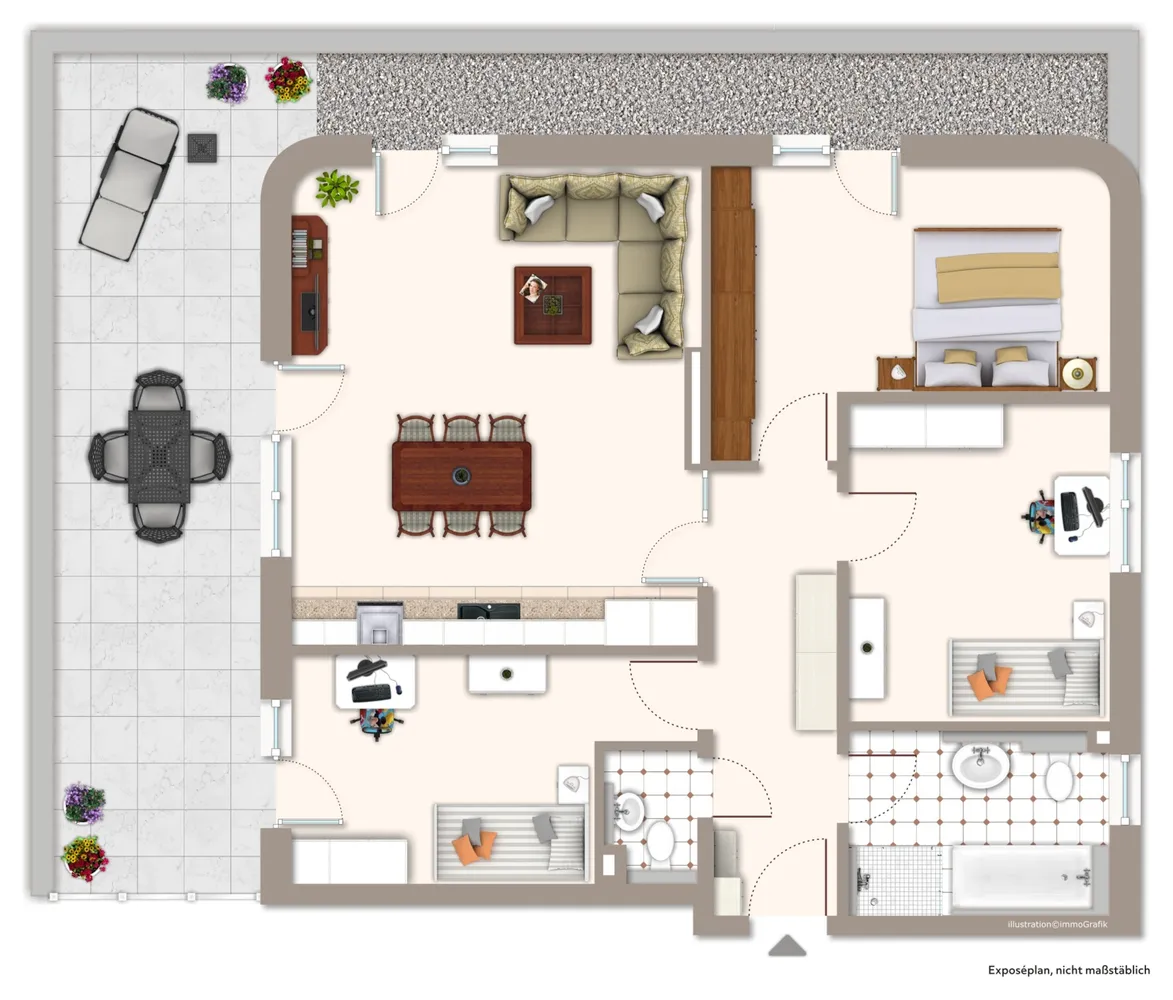 4 Zimmer Wohnung mit 112 m² in Dachau – Bild 2