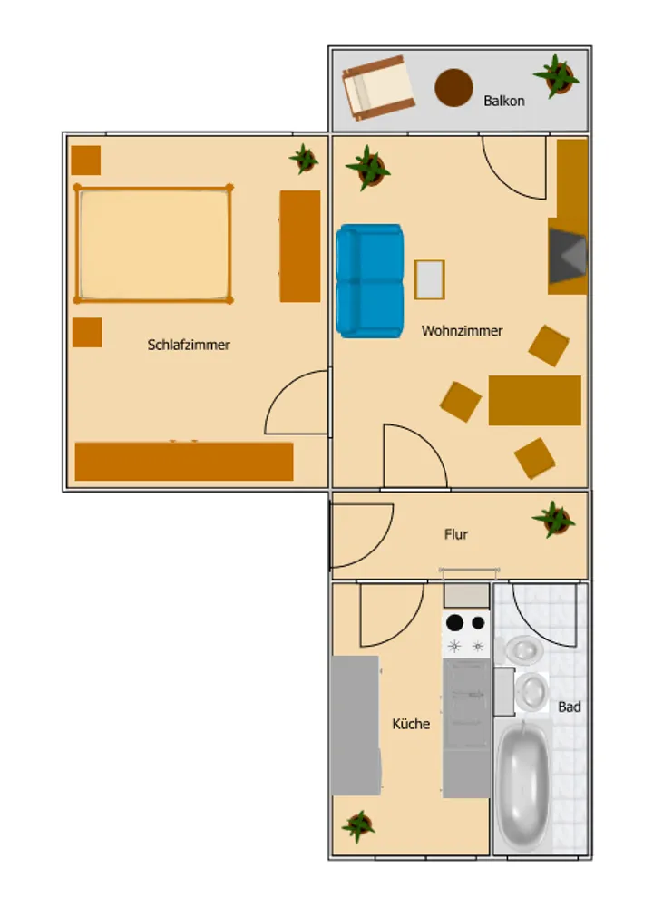 2 Zimmer Wohnung mit 51 m² in Bautzen – Bild 6