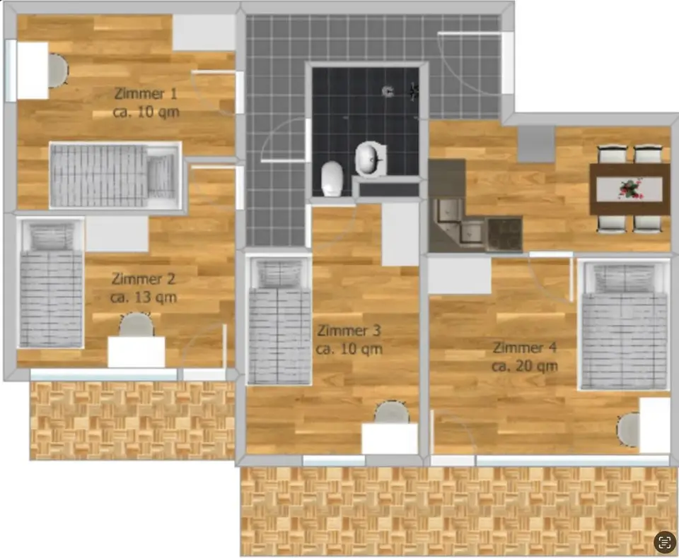Studio mit 13 m² in München – Bild 9