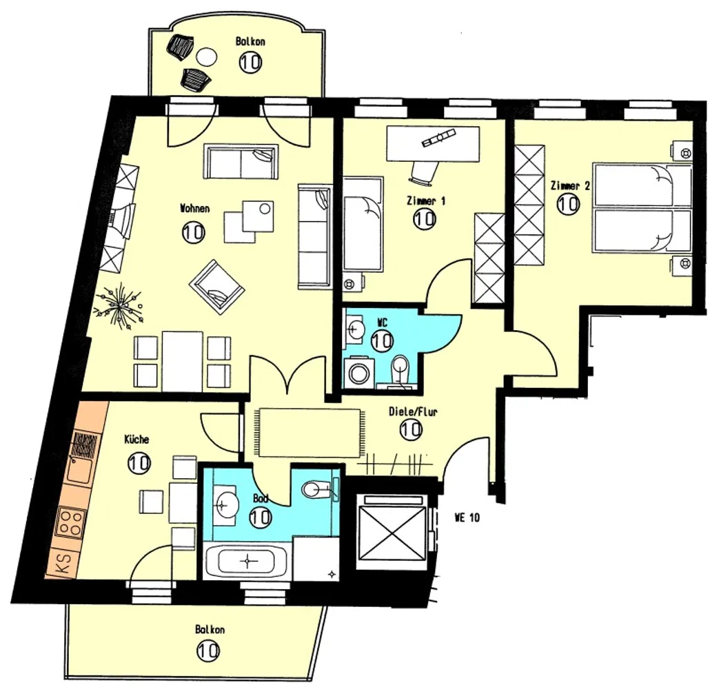 3 Zimmer Wohnung mit 88 m² in Leipzig – Bild 11