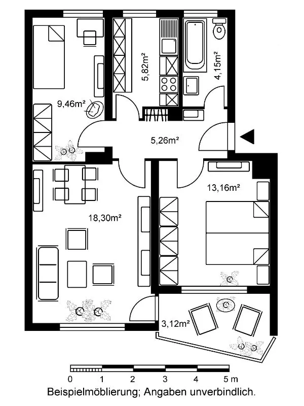 2 Zimmer Wohnung mit 74 m² in Rodgau – Bild 8