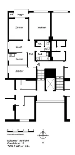 3 Zimmer Wohnung mit 77 m² in Duisburg – Bild 12