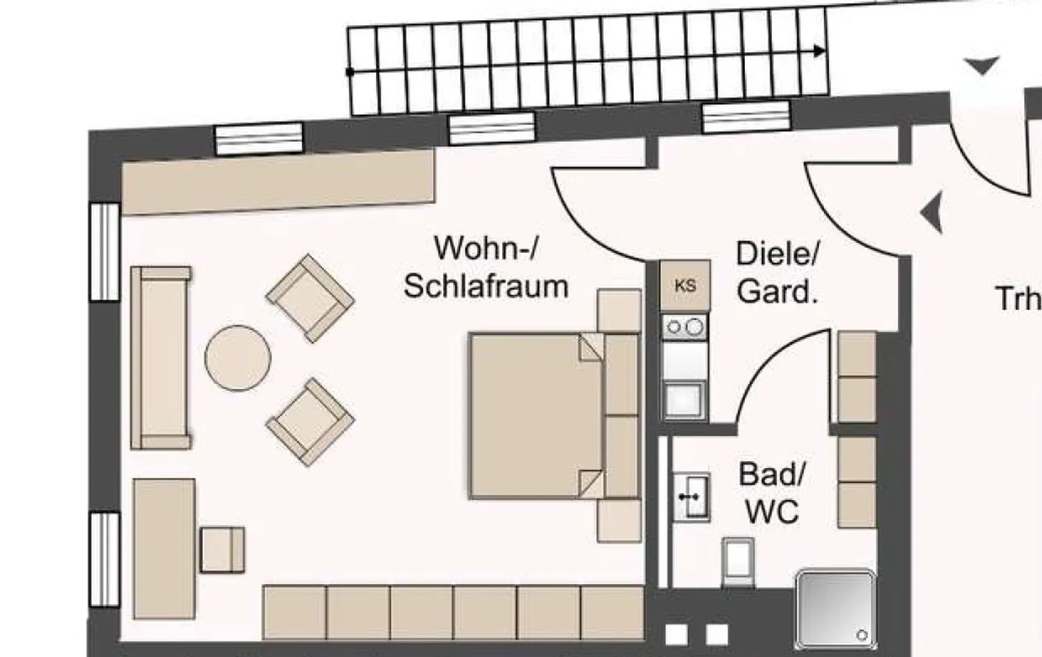 1 Zimmer Wohnung mit 40 m² in Bayreuth – Bild 5