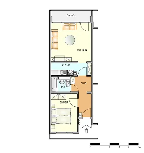 2 Zimmer Wohnung mit 47 m² in Stuttgart – Bild 3
