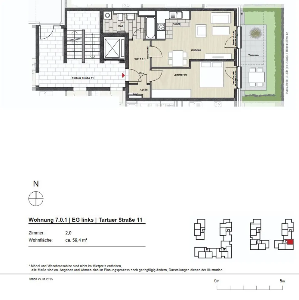 2 Zimmer Wohnung mit 59 m² in Lüneburg – Bild 7
