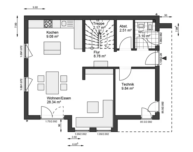 3 Zimmer Haus mit 123 m² in Neuss – Bild 2