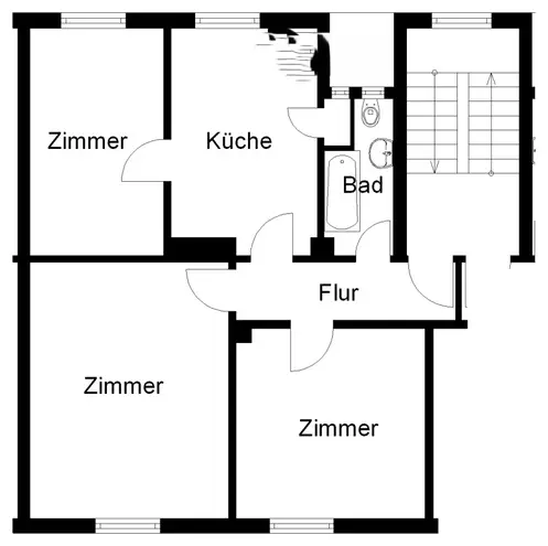 3 Zimmer Wohnung mit 74 m² in Osnabrück – Bild 2