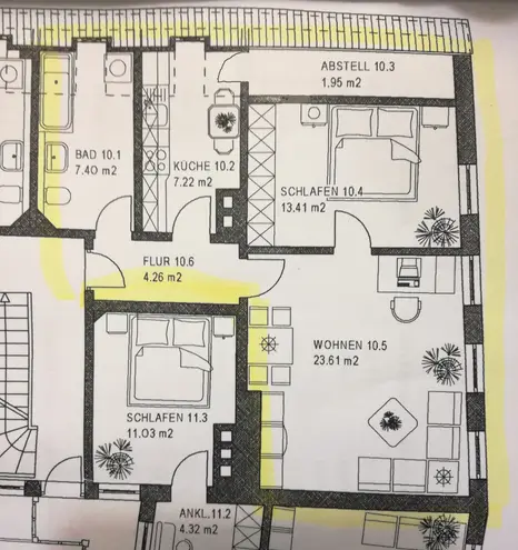 2 Zimmer Wohnung mit 58 m² in Augsburg – Bild 7