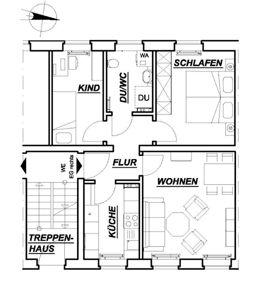 3 Zimmer Wohnung mit 50 m² in Dessau-Roßlau – Bild 6