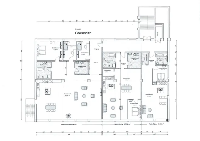 4 Zimmer Wohnung mit 259 m² in Chemnitz – Bild 4