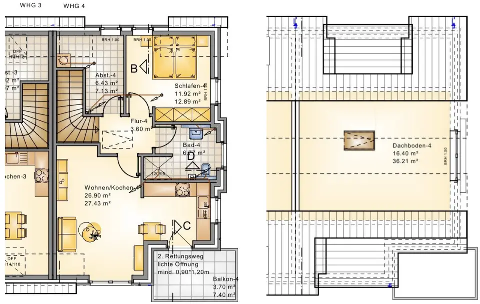 2 Zimmer Wohnung mit 62 m² in Oldenburg – Bild 2
