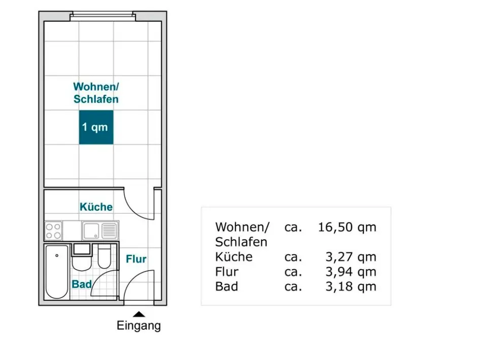 Studio mit 27 m² in Dresden – Bild 5