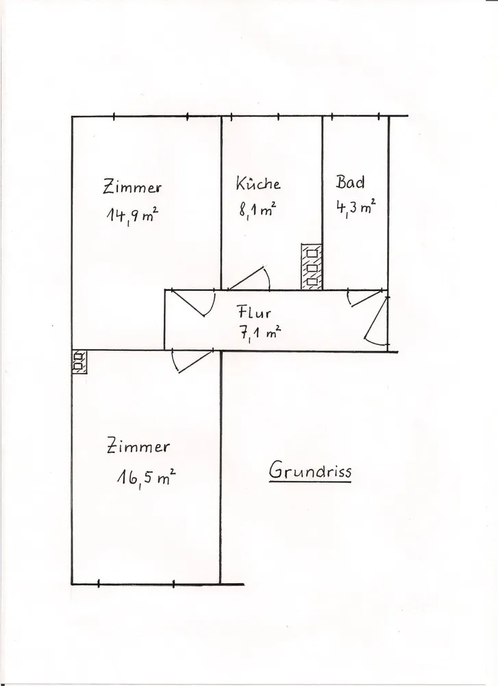 2 Zimmer Wohnung mit 50 m² in Hannover – Bild 1