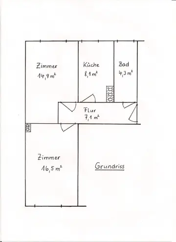 2 Zimmer Wohnung mit 50 m² in Hannover – Bild 1