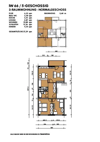 3 Zimmer Wohnung mit 57 m² in Dresden – Bild 3
