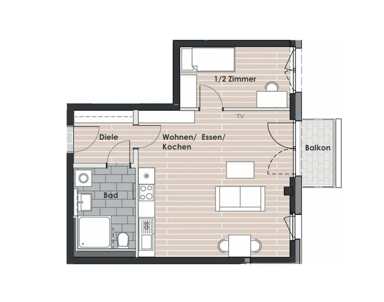 2 Zimmer Wohnung mit 50 m² in Neu-Ulm – Bild 8