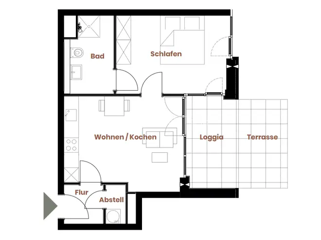 2 Zimmer Wohnung mit 47 m² in Bremen – Bild 11