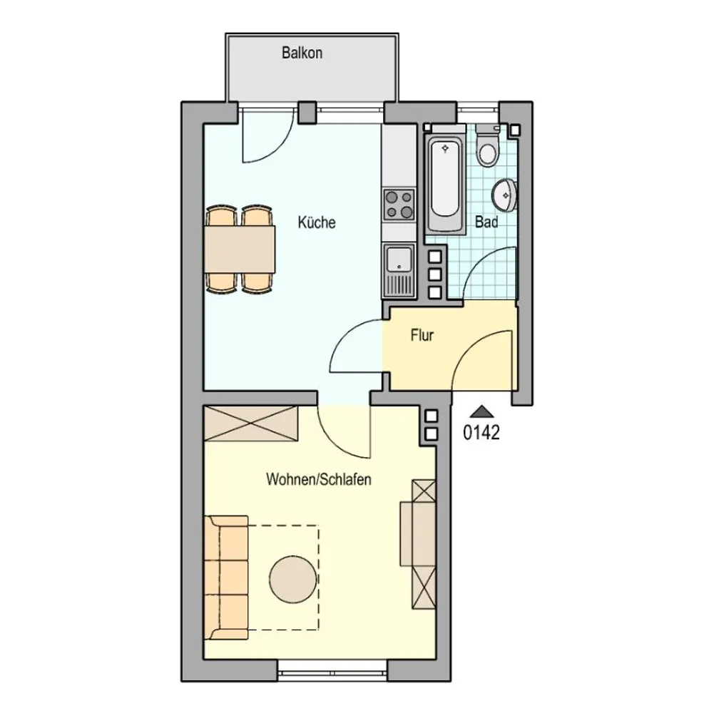 1 Zimmer Wohnung mit 38 m² in Herne – Bild 5