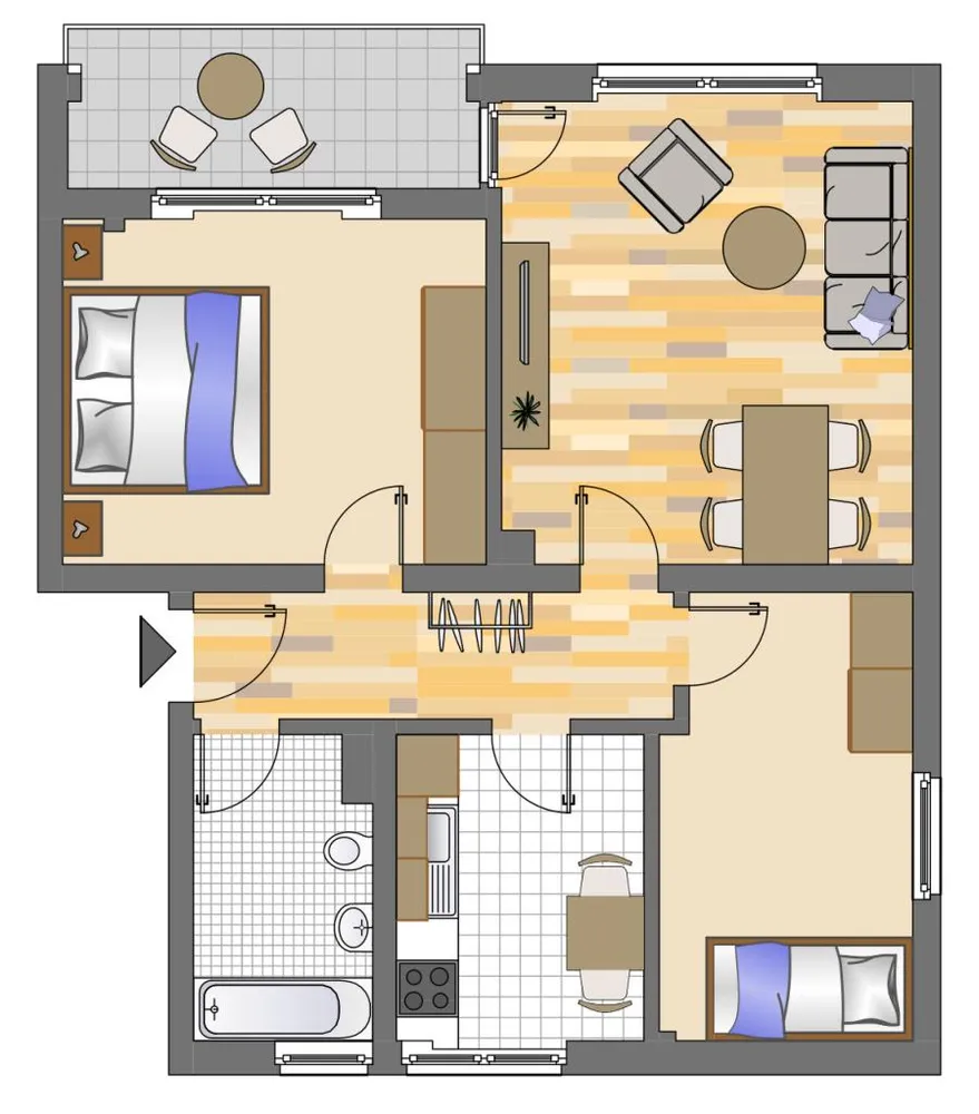 3 Zimmer Wohnung mit 63 m² in Gelsenkirchen – Bild 1